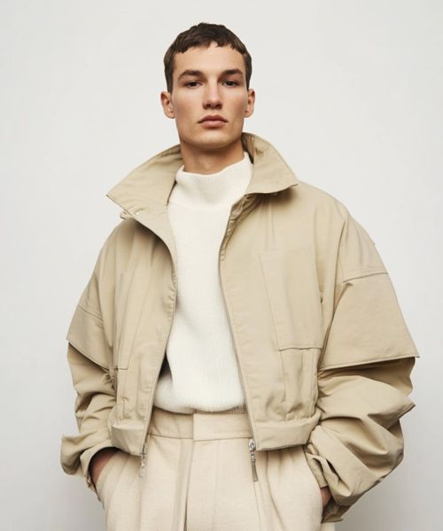 Oversized Beige Jacket