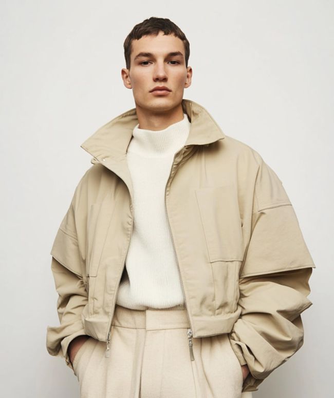 Oversized Beige Jacket