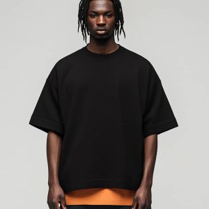Oversized Black Tee - Image 2