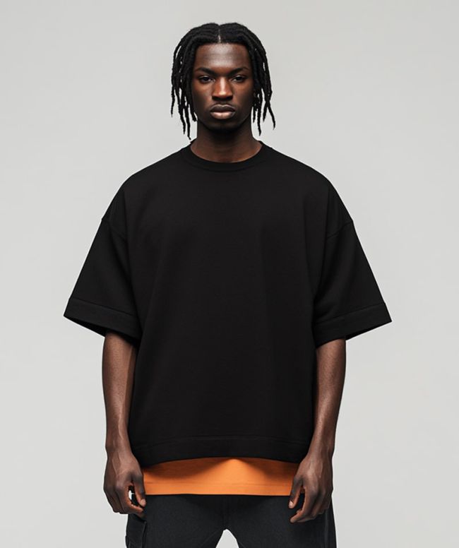 Oversized Black Tee - Image 2